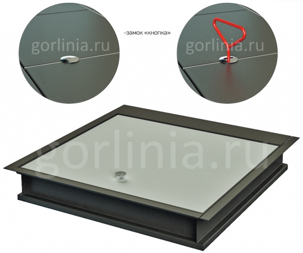 Бонд крышка с ГВЛ Напольный люк Бонд верхний контур крышки с замком