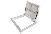 Люк в подвал Периметр 600х600п откидной алюминиевый