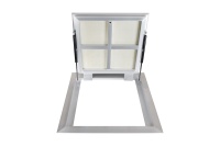 Люк в подвал Периметр 1000х1000п откидной алюминиевый