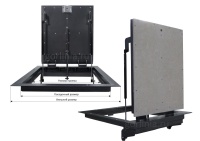 Напольный люк Стелс-У 600*800п уголок утепленный схемы